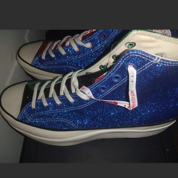 High top platform Converse multi glitter sneakers - Picture 6 of 8